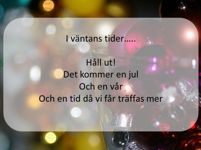 Det blir jul – även om det blir annorlunda