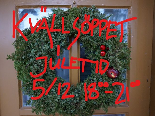 Kvällsöppet i juletid – 2018